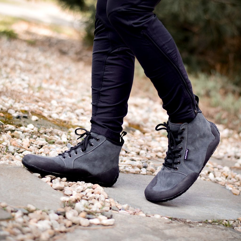 naBOSo – SALTIC OUTDOOR WINTER Grey | Kotníkové barefoot boty – Saltic –  Outdoorové – Pánské – Zažijte pohodlí barefoot bot