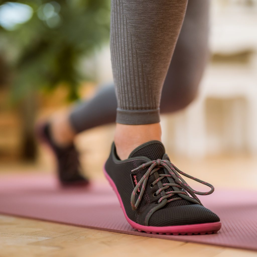 naBOSo – LEGUANO AKTIV Anthracite Pink – leguano – Sportovní – Dámské –  Zažijte pohodlí barefoot bot.