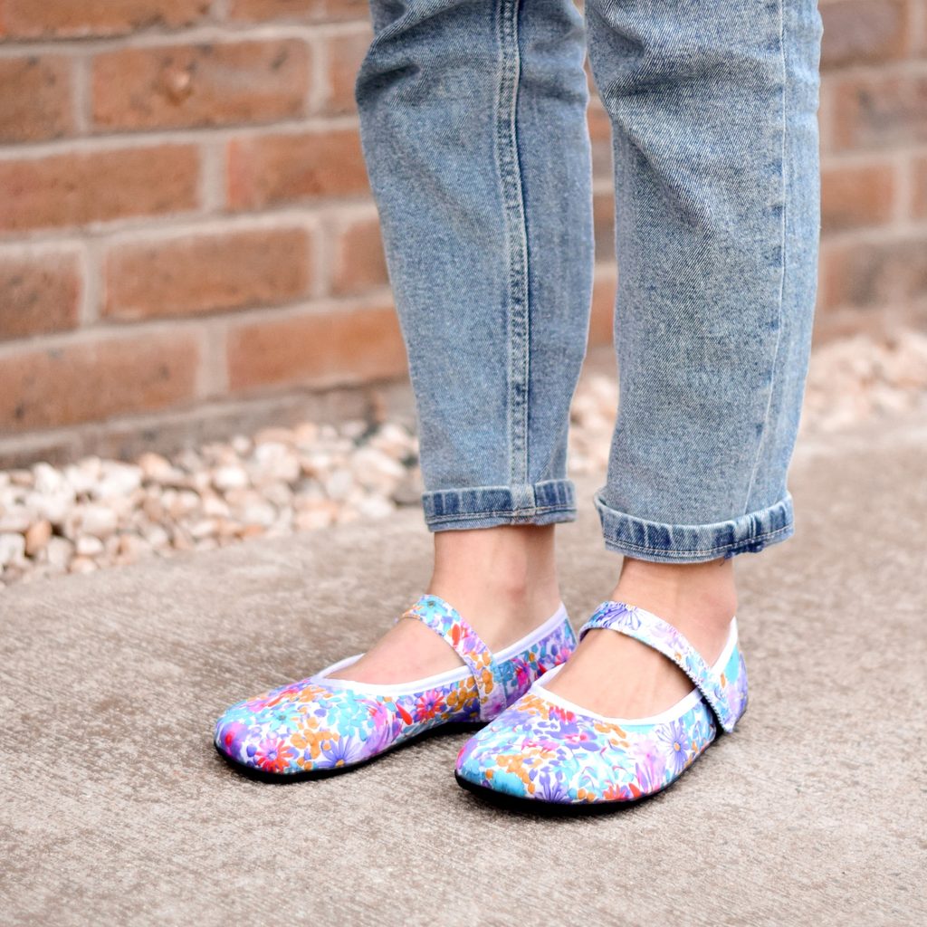 naBOSo – AHINSA SHOES ANANDA BARE BALERÍNKA Květovaná – Ahinsa shoes® –  Baleríny – Dámské – Zažijte pohodlí barefoot bot.