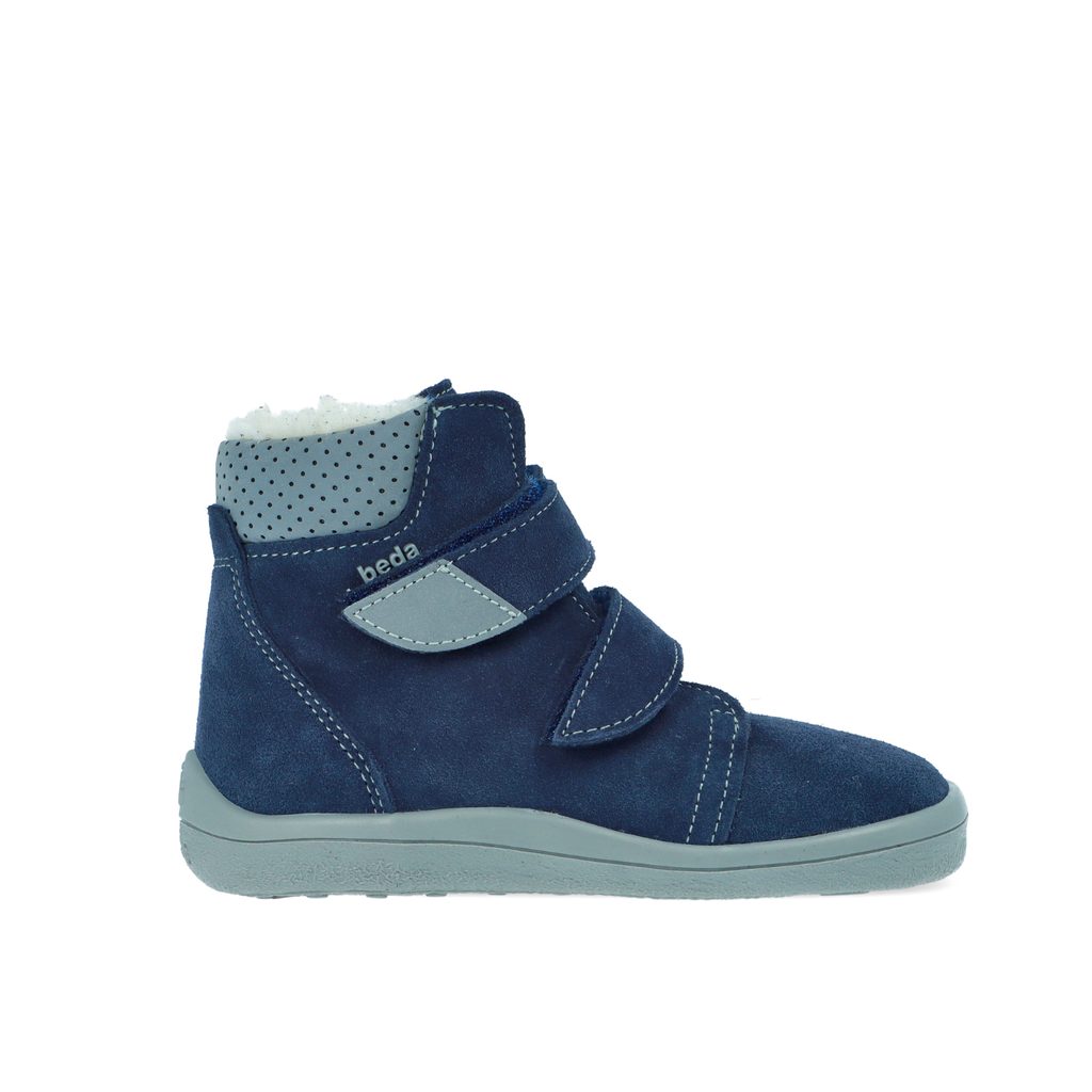 naBOSo – BEDA WINTER BOOTS - NARROWET HEEL LUCAS Black – BEDA – Winter  insulated shoes – Children – Zažijte pohodlí barefoot bot.