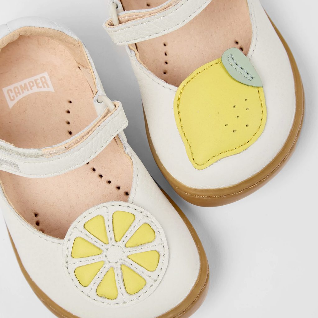 naBOSo – CAMPER SELLA KIDS FLATS Lemon – Camper – Sandals – Children –  Experience the Comfort of Barefoot Shoes