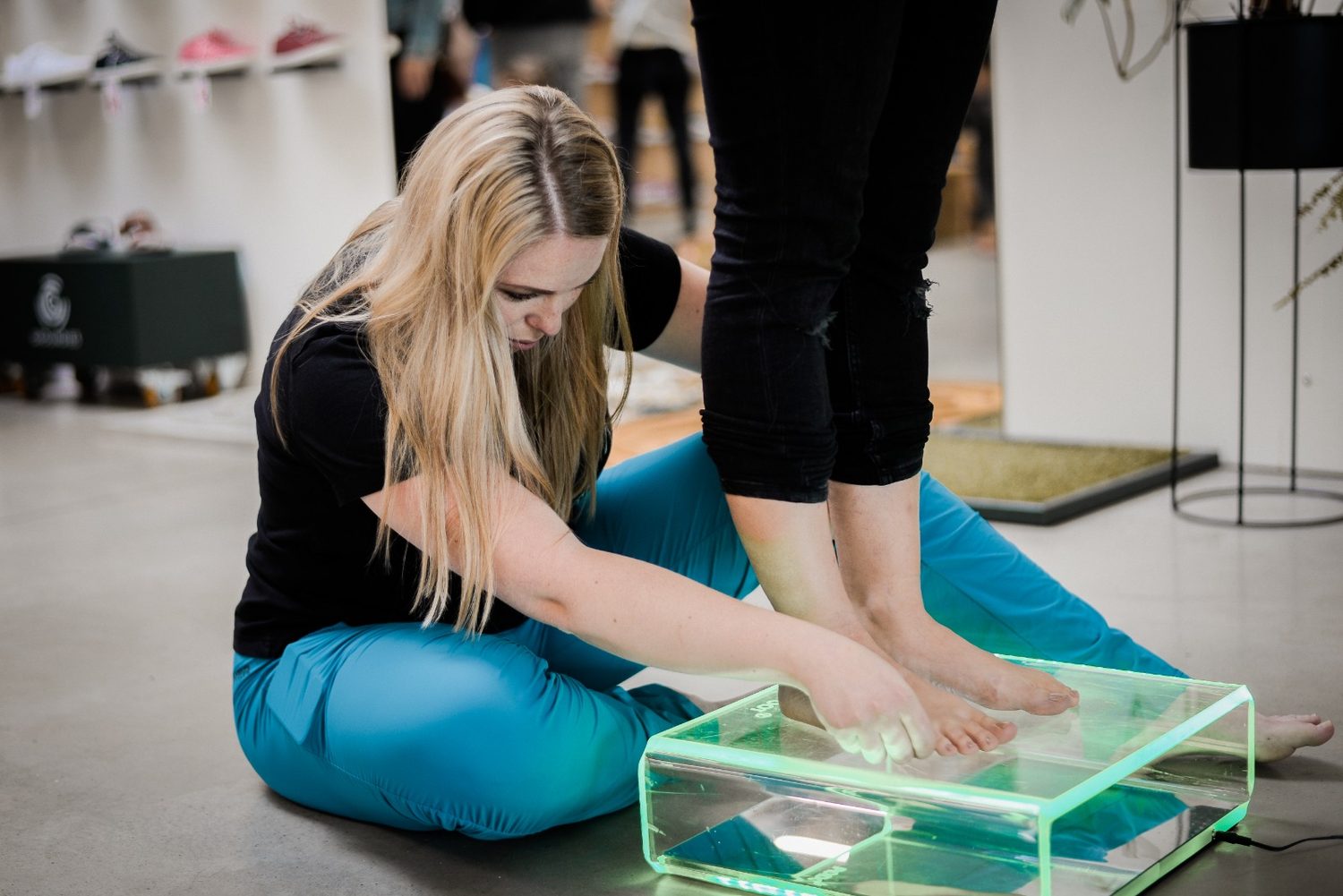 Praktické měření chodidel