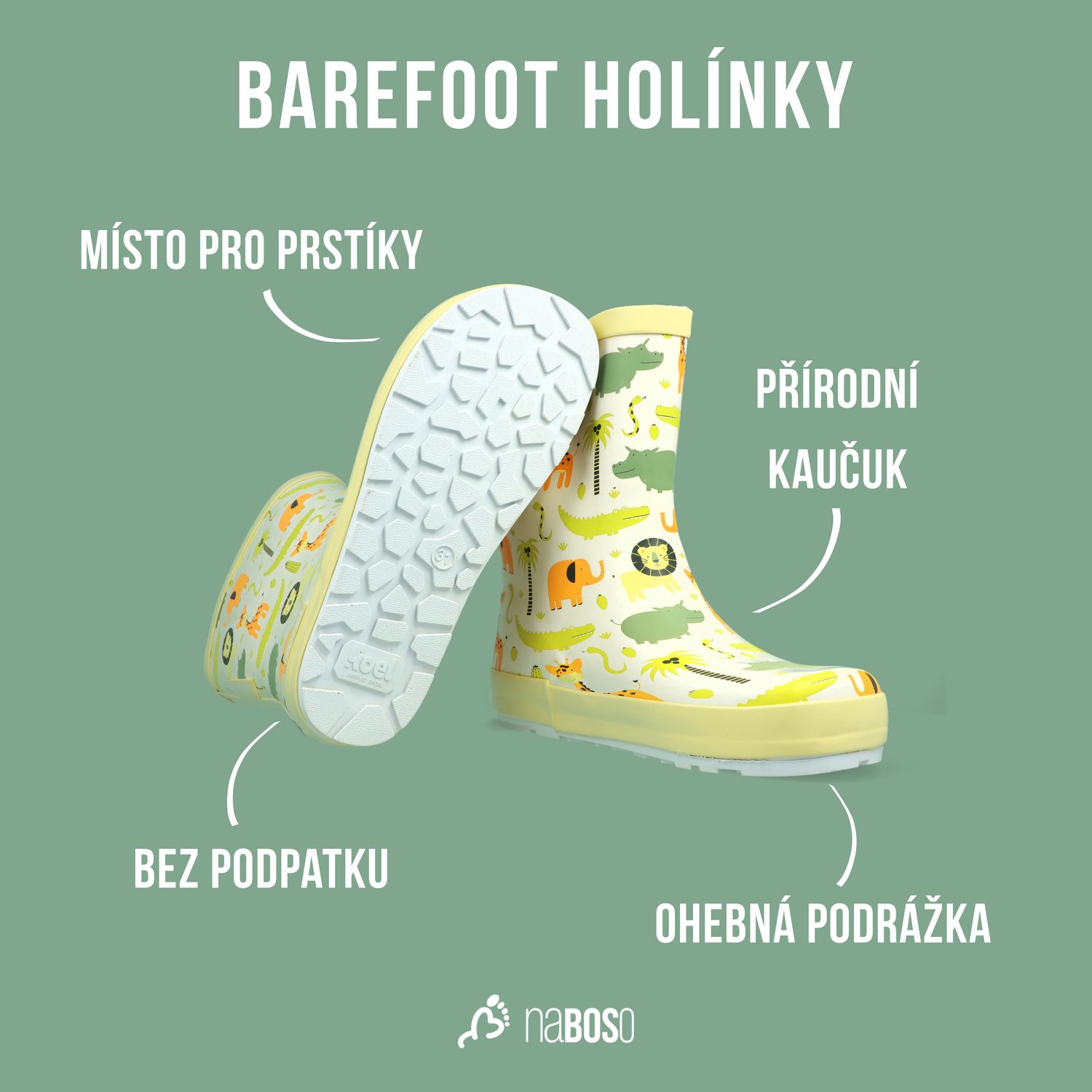 naBOSo – Jak vybrat barefoot holínky – Zažijte pohodlí barefoot bot