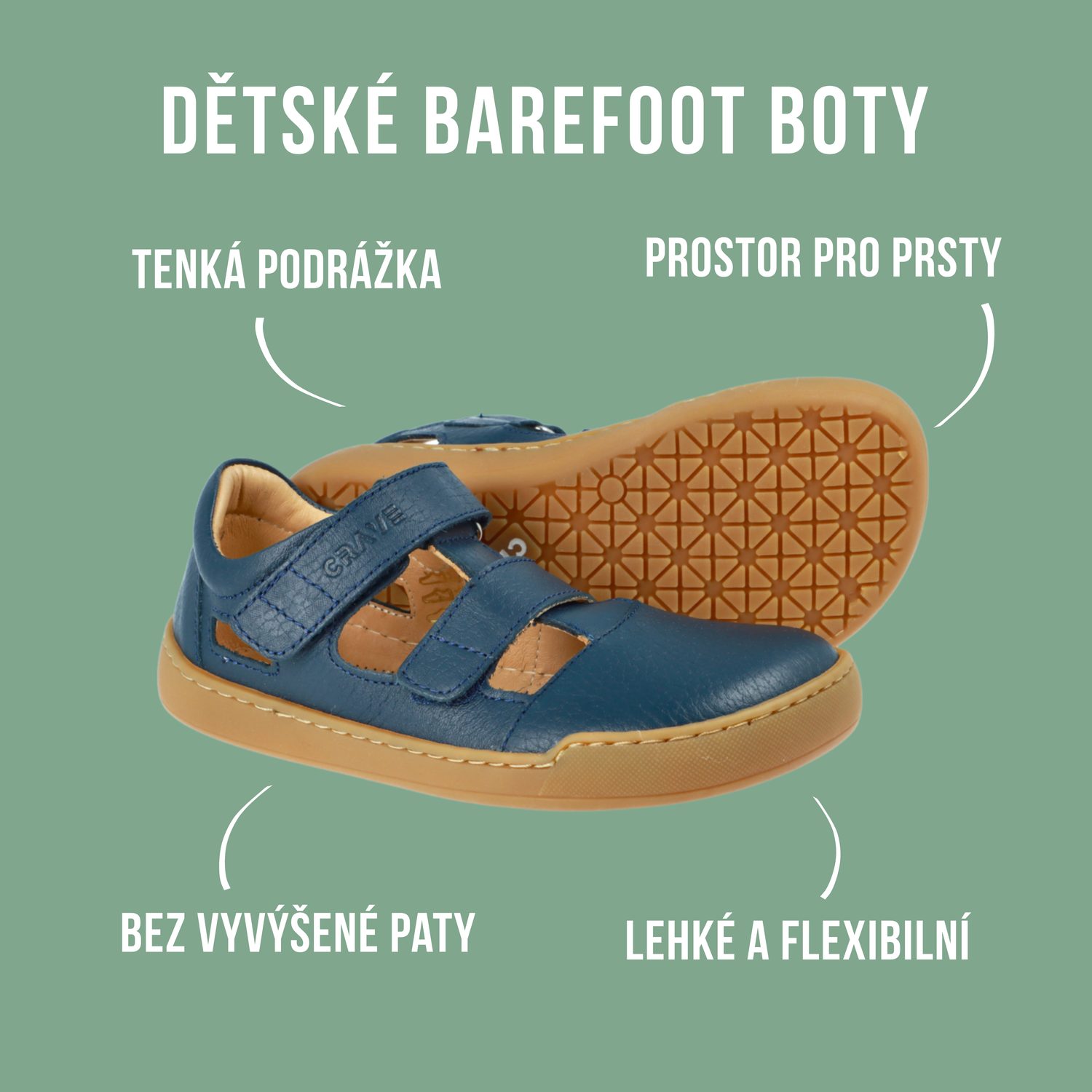 naBOSo – Barefoot verze oblíbené klasiky letních dětských bot – Zažijte  pohodlí barefoot bot