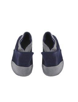 HOPI GO! BAREFOOT KOŽENÉ CAPÁČKY Modré | Dětské barefoot capáčky