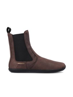 GROUNDIES CAMDEN Dark Brown | Chelsea zateplené barefoot boty 1