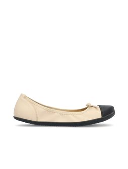 ROUNDIES RUBY WOMEN Beige Black | Dámské barefoot baleríny