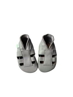 HOPI HOP BAREFOOT KOŽENÉ CAPÁČKY SANDÁLKY Světle Šedé | Dětské barefoot capáčky