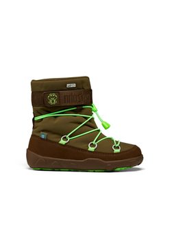 AFFENZAHN SNOWY WITTY VEGAN SNOWBOOT FROG Green Brown 1