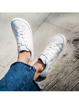 FRODDO TENISKY LEATHER LACES White II | Barefoot tenisky