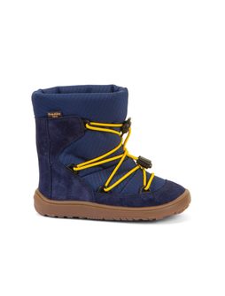 FRODDO ZIMNÍ TEX TRACK WOOL Blue | Dětské zimní zateplené barefoot boty