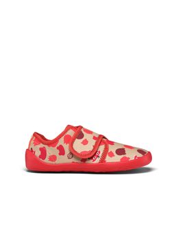 AFFENZAHN SLIPPER COTTON MOVE FOX Red | Dětské barefoot přezůvky