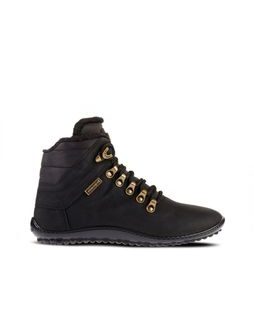 LEGUANO HUSKY Black | Kotníčkové zateplené barefoot boty