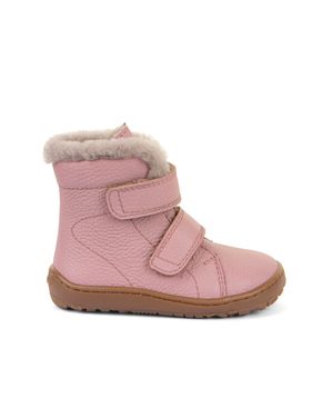 FRODDO KOTNÍKOVÉ ZIMNÍ FURRY BOOT Pink | Dětské zimní zateplené barefoot boty