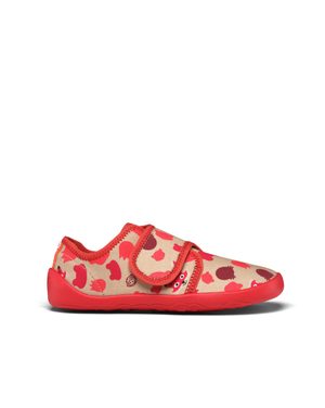 AFFENZAHN SLIPPER COTTON MOVE FOX Red | Dětské barefoot přezůvky