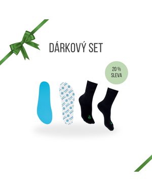 DÁRKOVÝ ZÁKLADNÍ BAREFOOT SET Naboso ponožky a froté vložky do bot