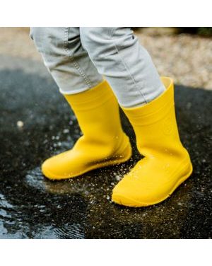 CRAVE MONSOON Yellow | Dětské barefoot holínky