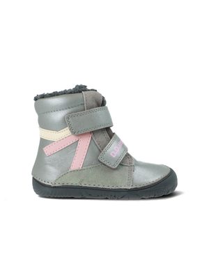 D.D.STEP W073-52306D Tmavě Šedá | Dětské zimní zateplené barefoot boty