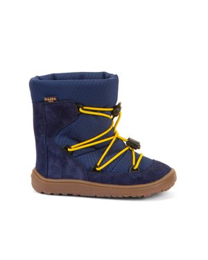 FRODDO ZIMNÍ TEX TRACK WOOL Blue | Dětské zimní zateplené barefoot boty