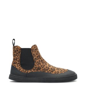 GROUNDIES SIENNA WOMEN Black Leo | Dámské barefoot chelsea boty