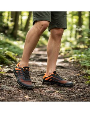 FREET CALVER 2 Orange/Black | Barefoot sportovní tenisky
