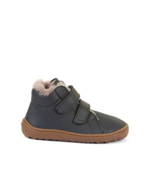 FRODDO ZIMNÍ FURRY Dark Blue | Dětské zimní zateplené barefoot boty