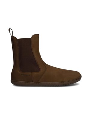 GROUNDIES CAMDEN Chocolate | Zateplené barefoot chelsea boty
