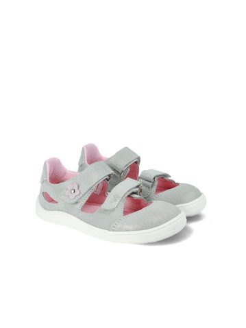 BABY BARE SANDÁLKY FEBO JOY Grey Pink | Dětské barefoot sandály