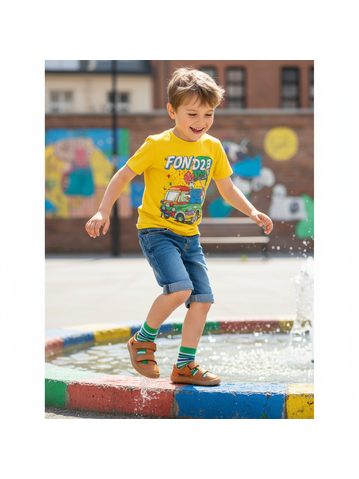 FRODDO SANDAL VELCRO II Cognac | Children's barefoot sandals