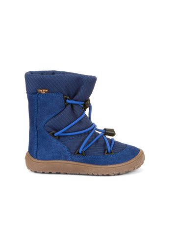 FRODDO TEX TRACK WOOL Blue Electric | Dětské zimní zateplené barefoot boty