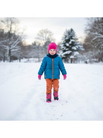 BEDA ALL-SEASON VELOUR BF0001/W/M/TS PARROT | Children's All-Season Barefoot Boots