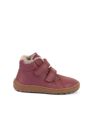 FRODDO ZIMNÍ FURRY Bordeaux | Dětské zimní zateplené barefoot boty