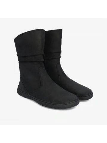 ANGLES ORPHEUS ZIP WINTER Black | Kotníčkové zateplené barefoot boty