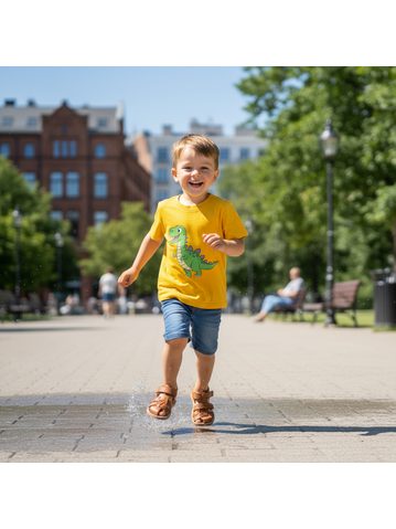 PEGRES SANDÁLKY BF21 Black | Dětské barefoot sandály