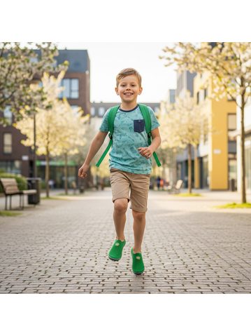 BEDA PAPUČE BFN 170020/W Dinosaurs | Dětské barefoot přezůvky