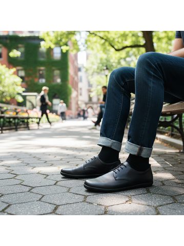 GROUNDIES ODESSA Barefoot+ Black | Dámské barefoot kozačky