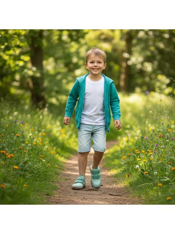 PEGRES All-season sneakers BF54 0.1 Black | Children's barefoot sneakers