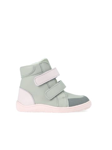 BABY BARE FEBO WINTER Grey Pink Asfaltico | Dětské zimní zateplené barefoot boty