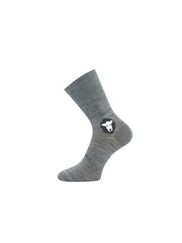 ANATOMICALLY SHAPED MERINO SOCKS BAREFOOTAN with silver ions light grey