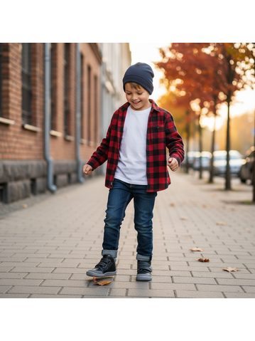 BEDA VYŠŠÍ ZIMNÍ BF 0004/W/SO/MK LUC Black/Grey | Dětské zimní zateplené barefoot boty