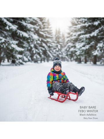 BABY BARE FEBO WINTER Pilot Asfaltico | Dětské zimní zateplené barefoot boty