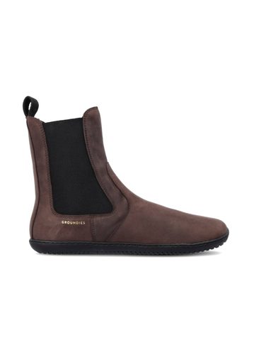 GROUNDIES CAMDEN Dark Brown | Chelsea zateplené barefoot boty 1