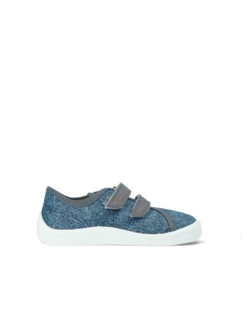 BEDA CELOROČNÍ BFN 170040/TEX/W Denim | Dětské celoroční barefoot boty