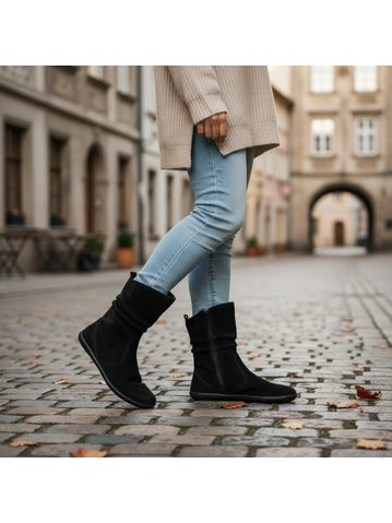 GROUNDIES CAMDEN Black | Dámské barefoot chelsea