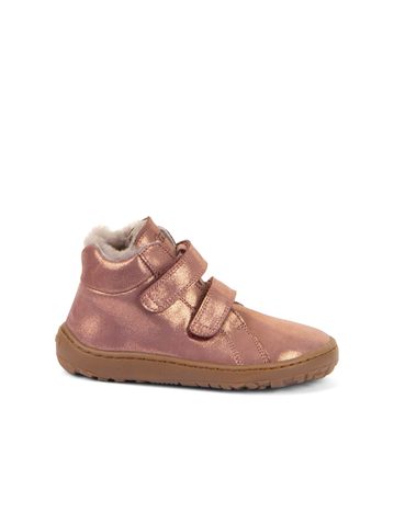 FRODDO ZIMNÍ FURRY Pink Gold | Dětské zimní zateplené barefoot boty