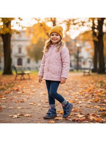 FRODDO TEX GO Blue Denim | Dětské celoroční barefoot boty