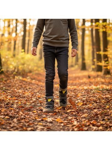 FRODDO TEX GO Blue Denim | Dětské celoroční barefoot boty