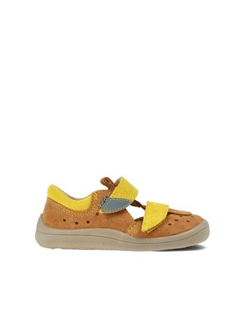 BEDA SANDÁLY CARAMEL Yellow | Dětské barefoot sandály