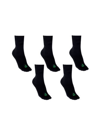 NABOSO BAREFOOT PONOŽKY BAMBUS Černé Dlouhé 5 kusů