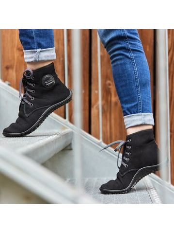 LEGUANO CHESTER Light Black | Kotníkové barefoot boty 10